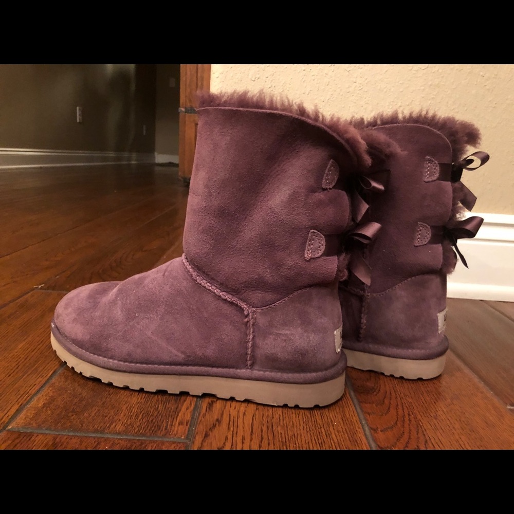 Purple bailey bow Uggs